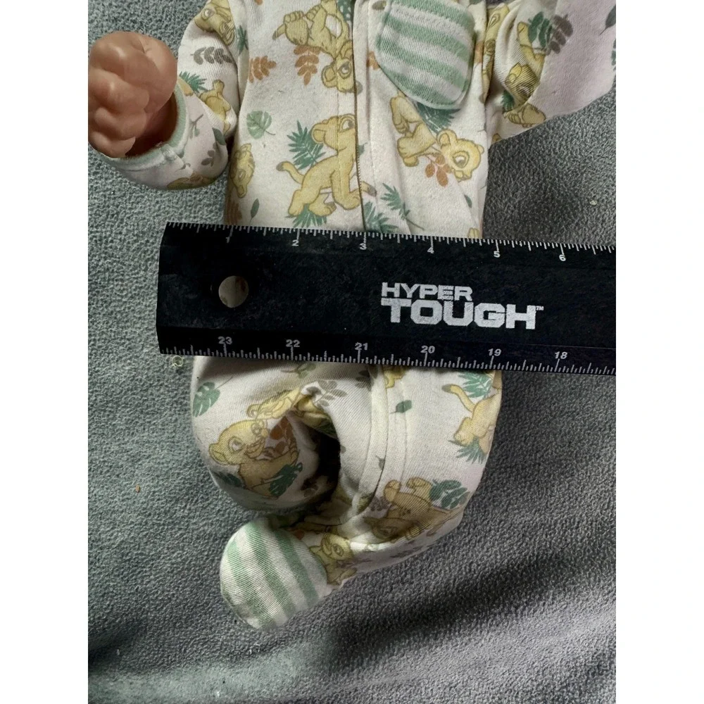 Realistic Reborn Baby Doll‎ 18 In Sleeping Vinyl Body Disney Lion King 0Pajamas